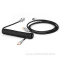 mechanical keyboard spring Double sleeve aviator cable